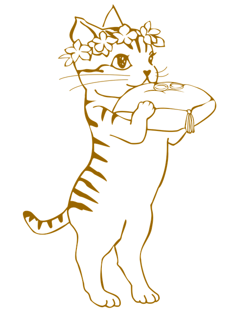 擬人化された猫のイラスト Pixabayの無料画像 作者 Naobimさん Climb Heart Federation